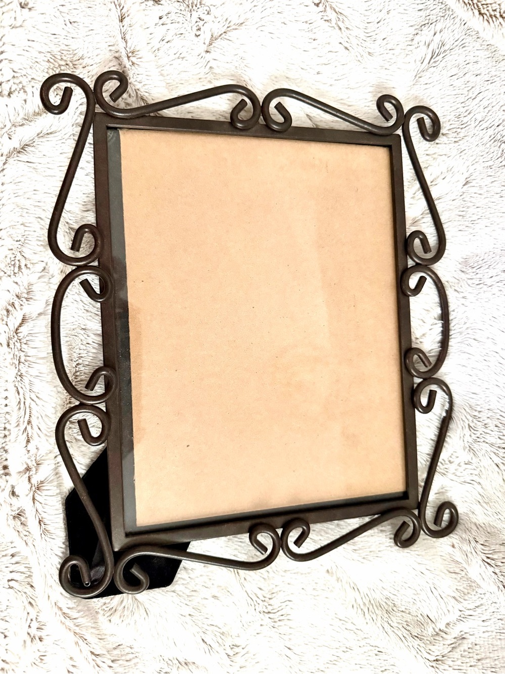 Decorative Scroll Metal Picture Frame - Brown